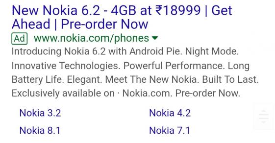 Google 廣告爆料：Nokia 6.2 證實會支援夜景拍攝模式；將融入呼吸燈設計；印度售價曝光！ 1