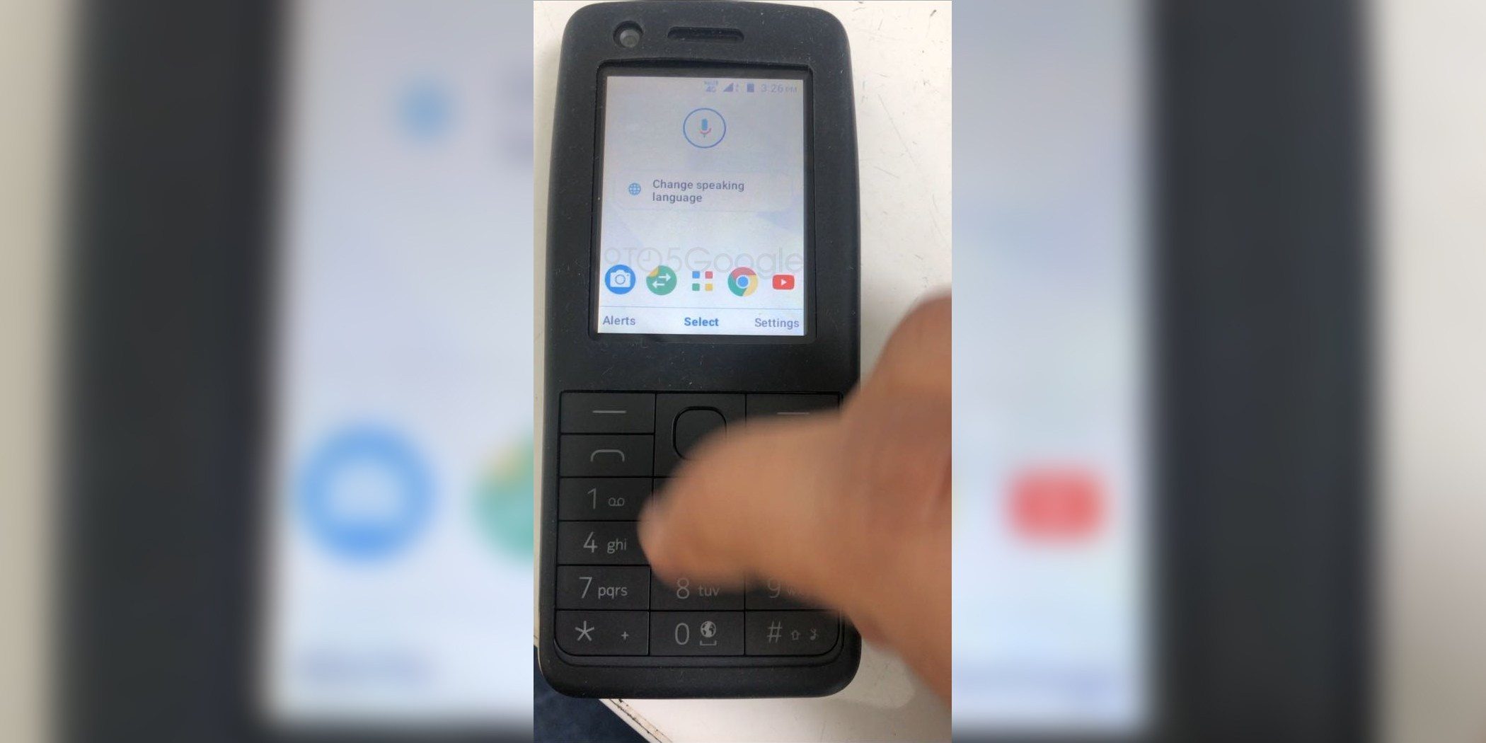This is apparently a Nokia feature phone running Android