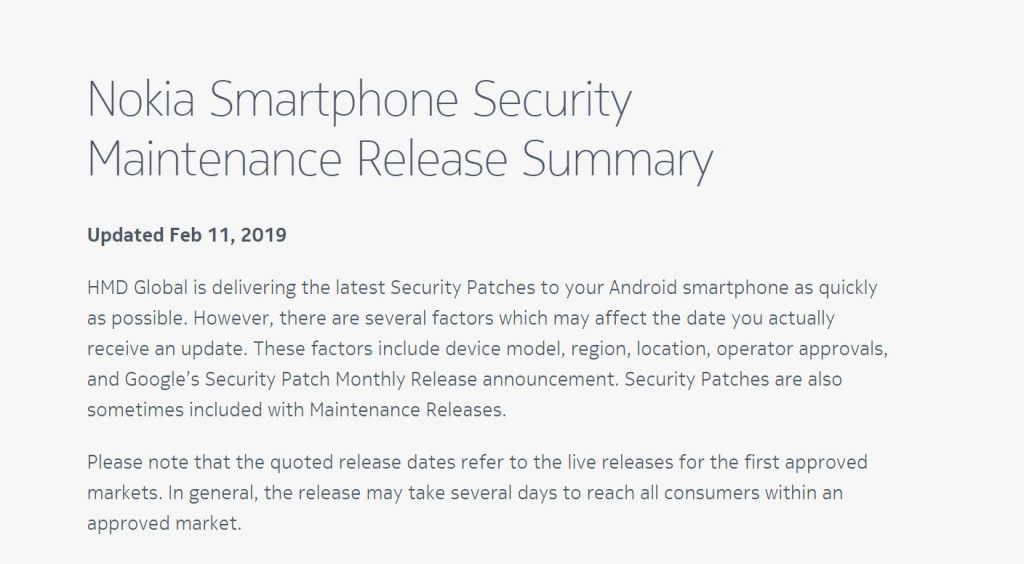 HMD updates the update tracker for Nokia Android smartphones; AOSMark ...