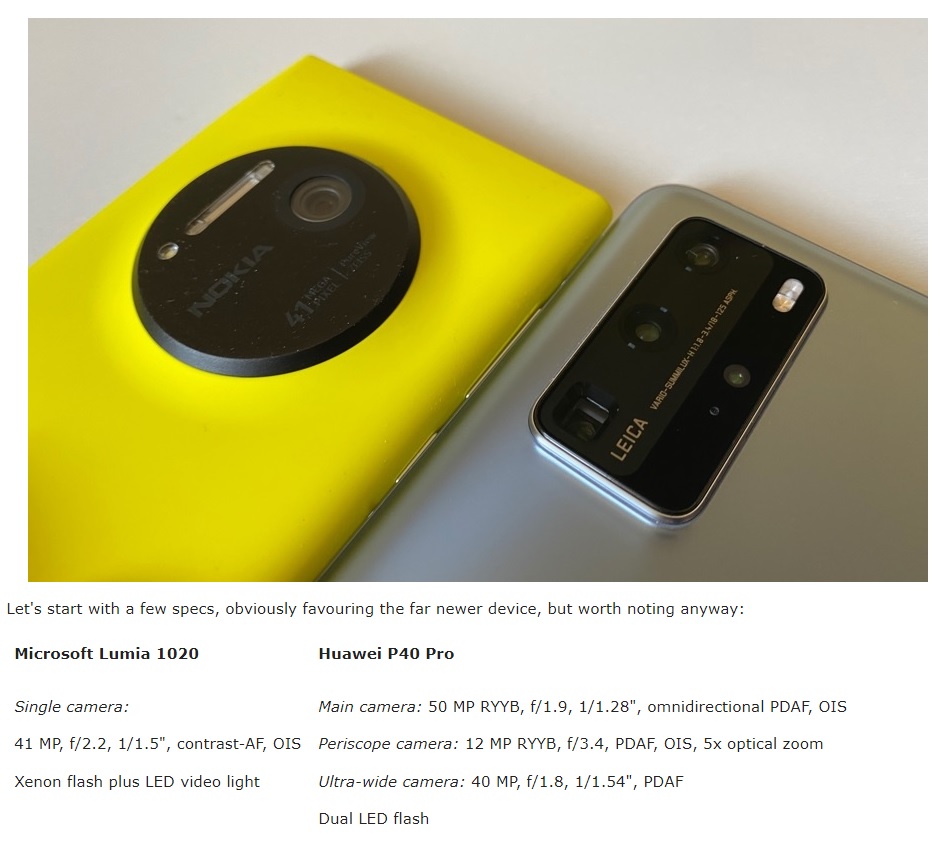 nokia lumia 1020 picture comparison