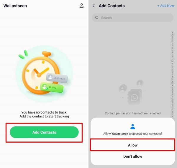 allow walastseen contact access