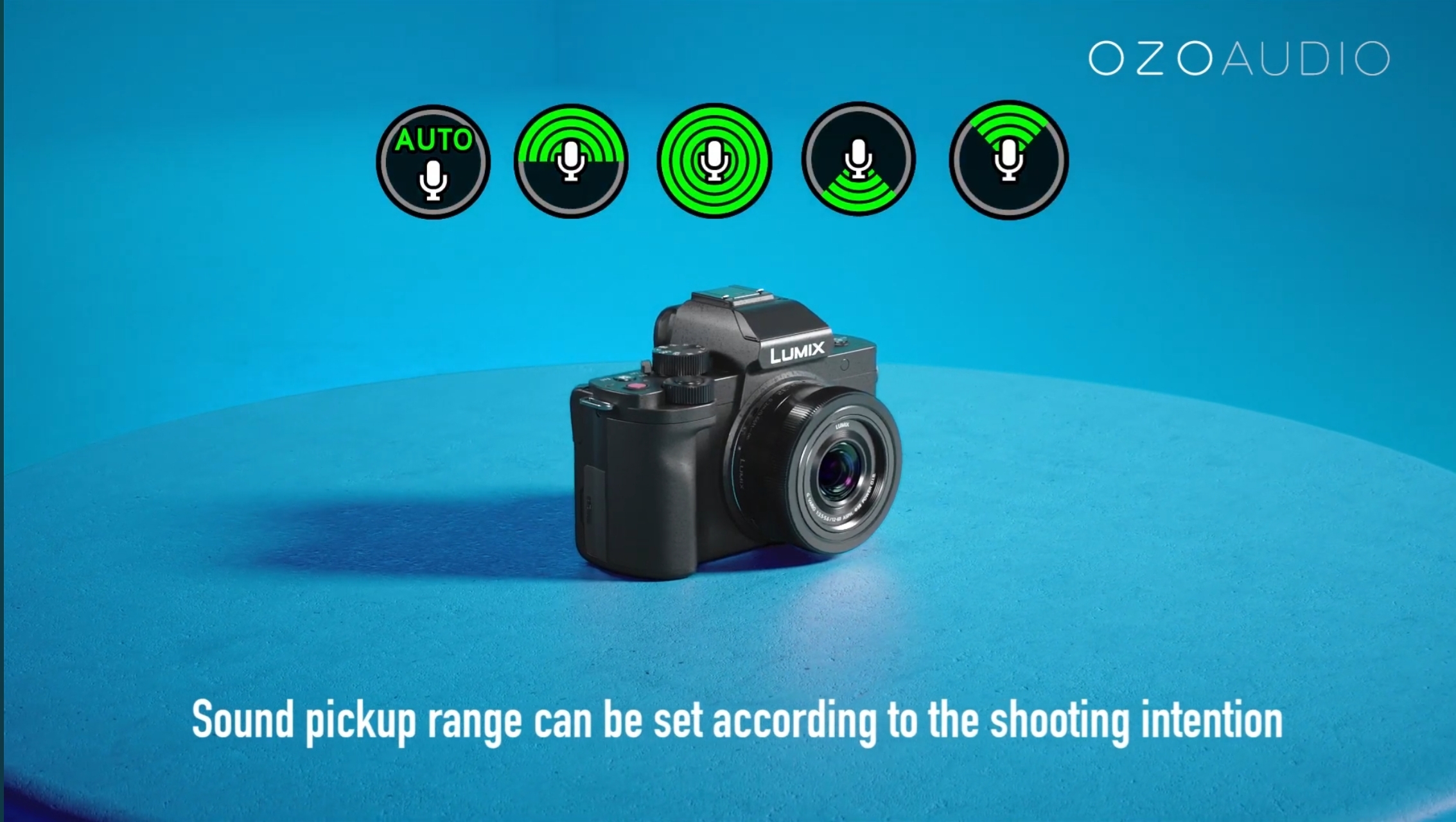 Lumix G100 with OZO Audio