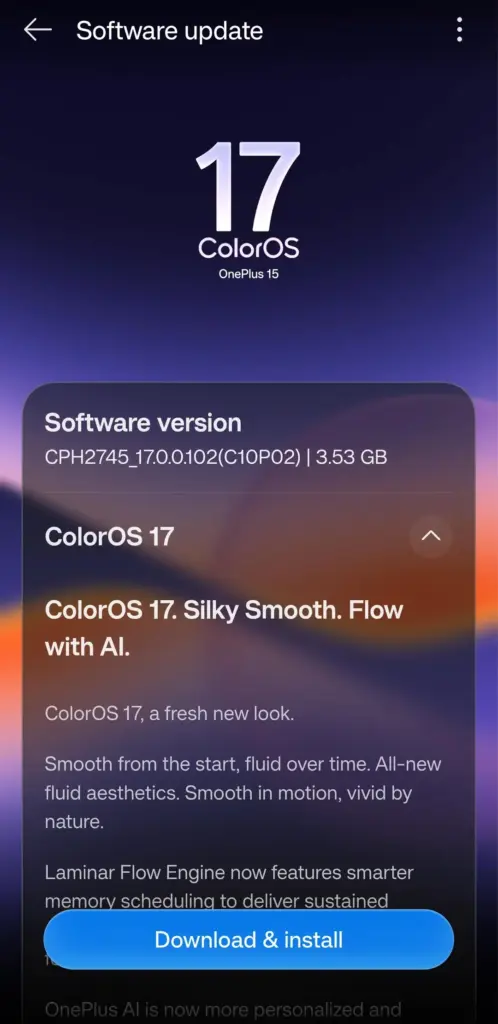 ColorOS 17 